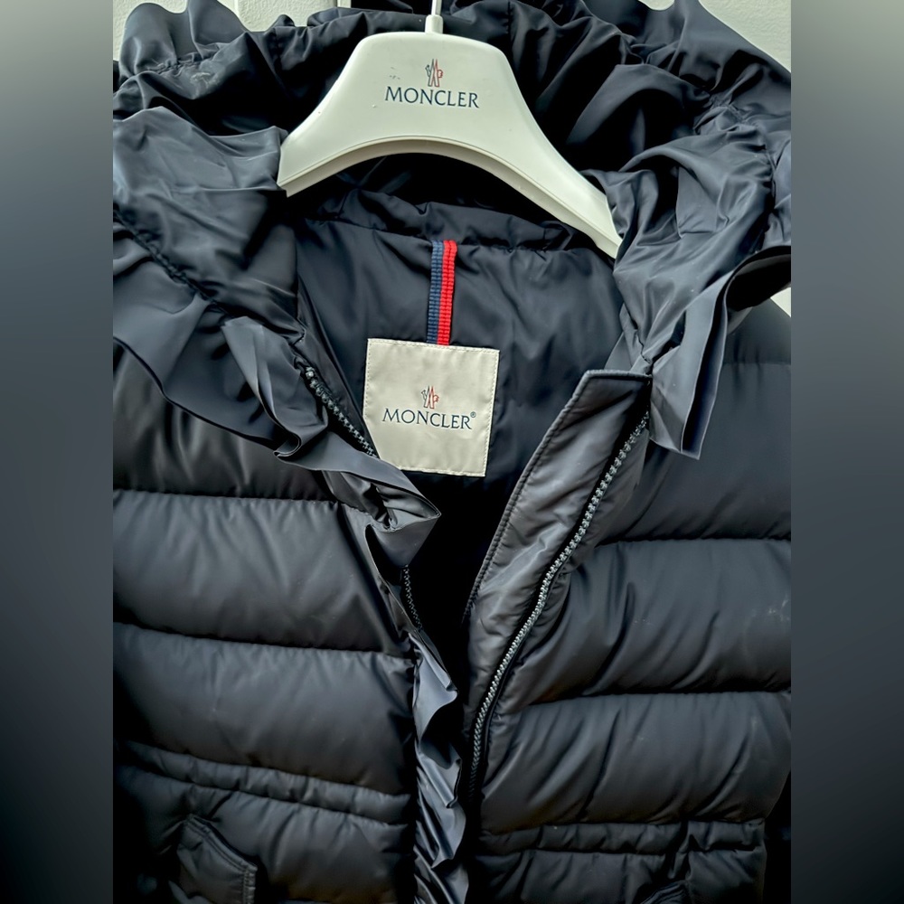 Moncler Girls Ruffle Padded Coat